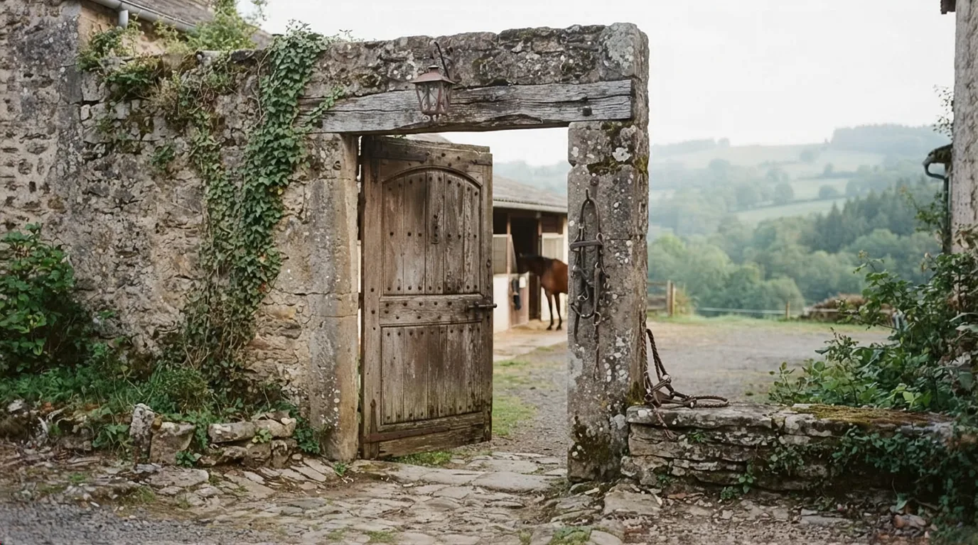 Entrée du Écurie Cœur de Phénix, centre équestre à Ribagnac