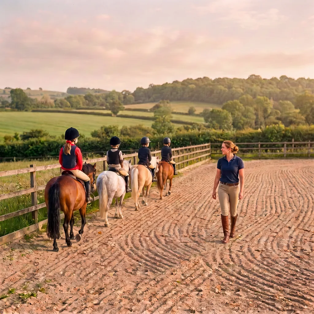 Cours de poney à Ribagnac, Dordogne